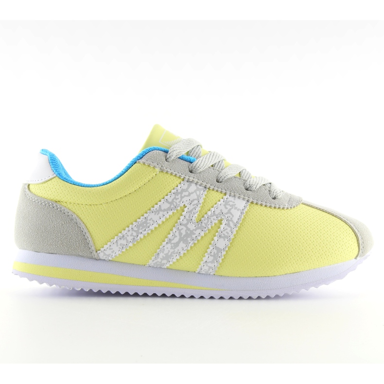 Scarpe sportive molto comode B683 gialle blu grigio giallo