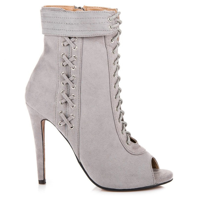 Seastar Stivali a punta aperta allacciati grigio