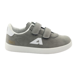 American Club Sneakers sportive con inserto in pelle americana 2952 grigio bianco