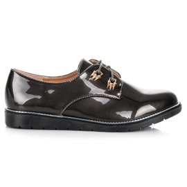 Best Shoes Francesine laccate grigio