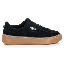 Puma Suede Platform Jewel Jr nero