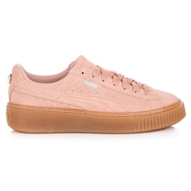Puma suede platform gioiello jr rosa