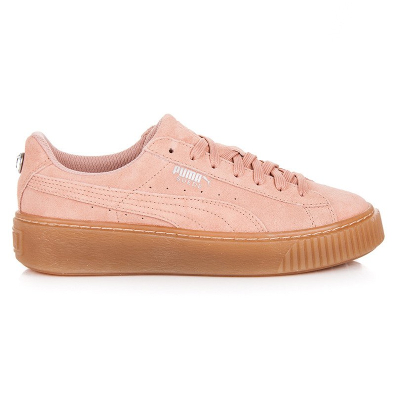 Puma suede platform gioiello jr rosa