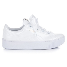 Puma Vikky Platform Ribbon P bianca