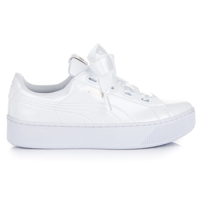 Puma Vikky Platform Ribbon P bianca