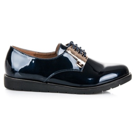 Best Shoes Scarpe comode laccate blu