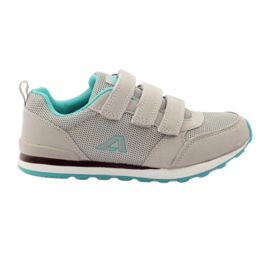 American Club Scarpe sportive con sottopiede in pelle americana verde grigio