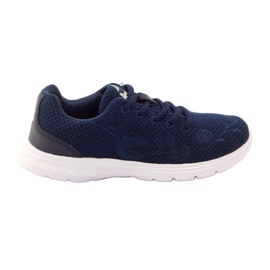 American Club Scarpe sportive con sottopiede in pelle, colore blu navy