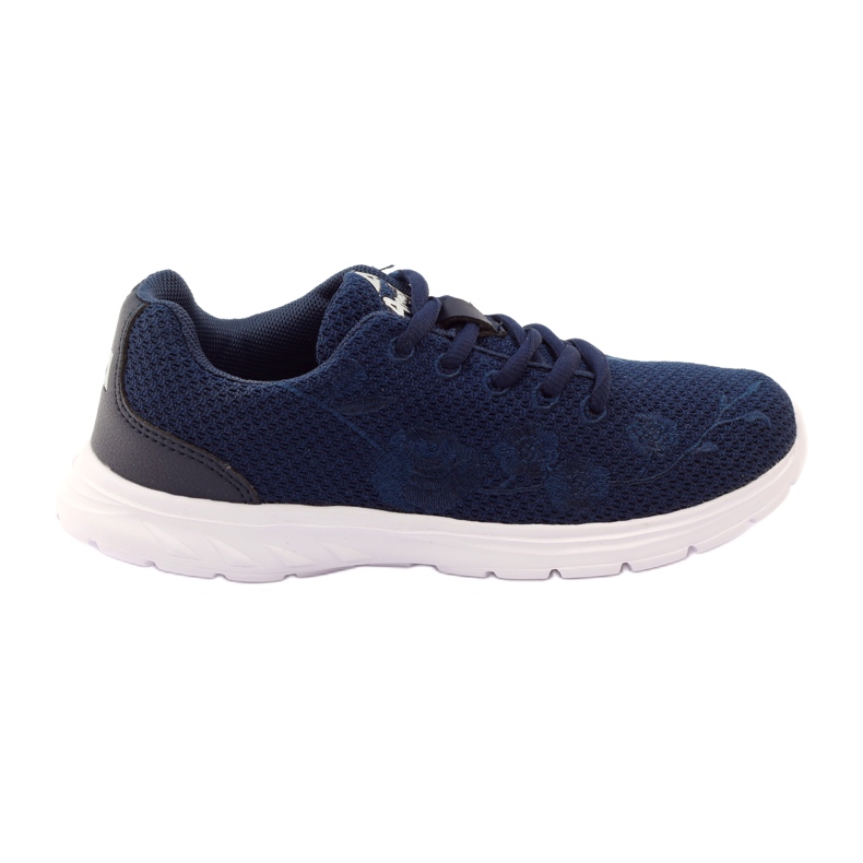 American Club Scarpe sportive con sottopiede in pelle, colore blu navy