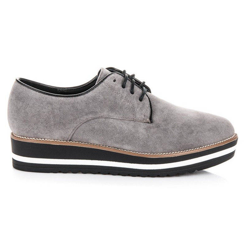 Ch. Creation Stivali stringati in camoscio grigio
