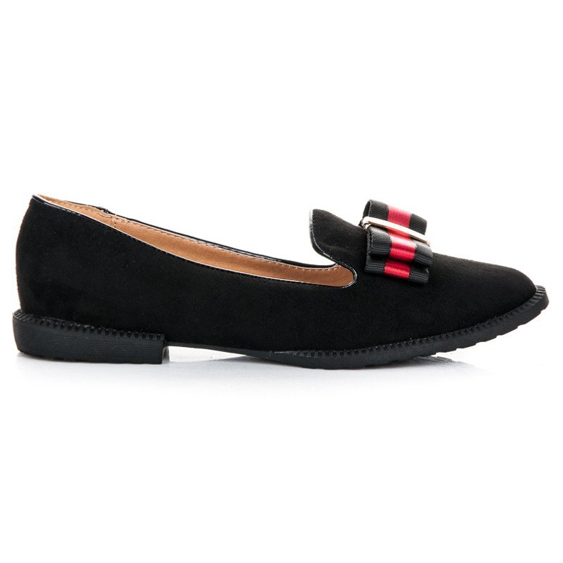 Best Shoes Signori con un inchino nero