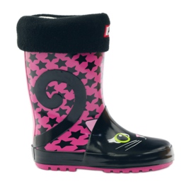 American Club Calza Galoshes + inserto gattino americano rosa nero