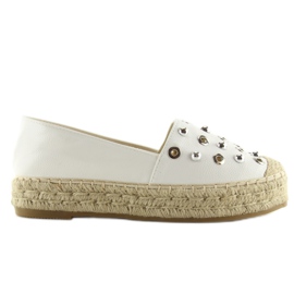 Espadrillas bianche bianche 7680 bianche bianca