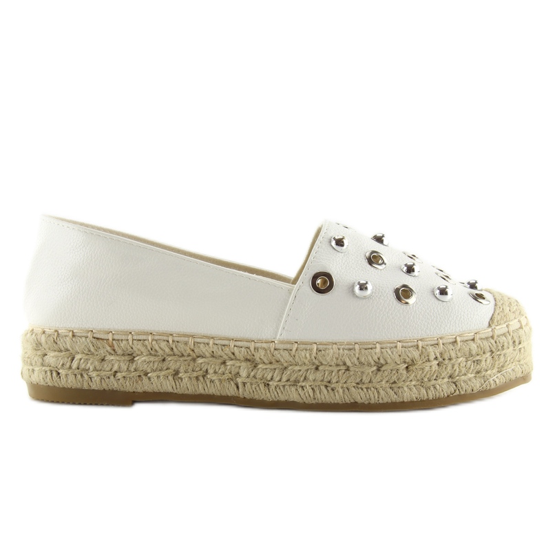 Espadrillas bianche bianche 7680 bianche bianca