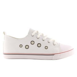 Sneakers da donna bianche FG-2767 bianche bianca