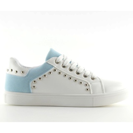 Sneakers donna bianche e blu LA09 Blue bianca