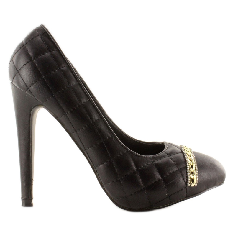 Décolleté trapuntate su stiletto 200-71 Nero