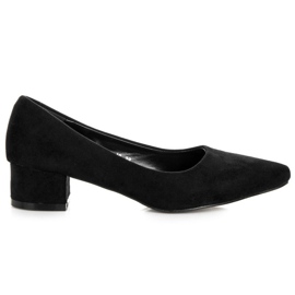 Best Shoes Décolleté in camoscio con tacco basso nero