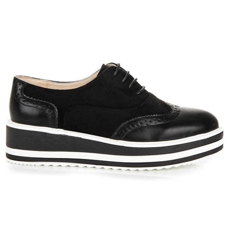 Fgm Paris Scarpe brogue allacciate sulla piattaforma nero