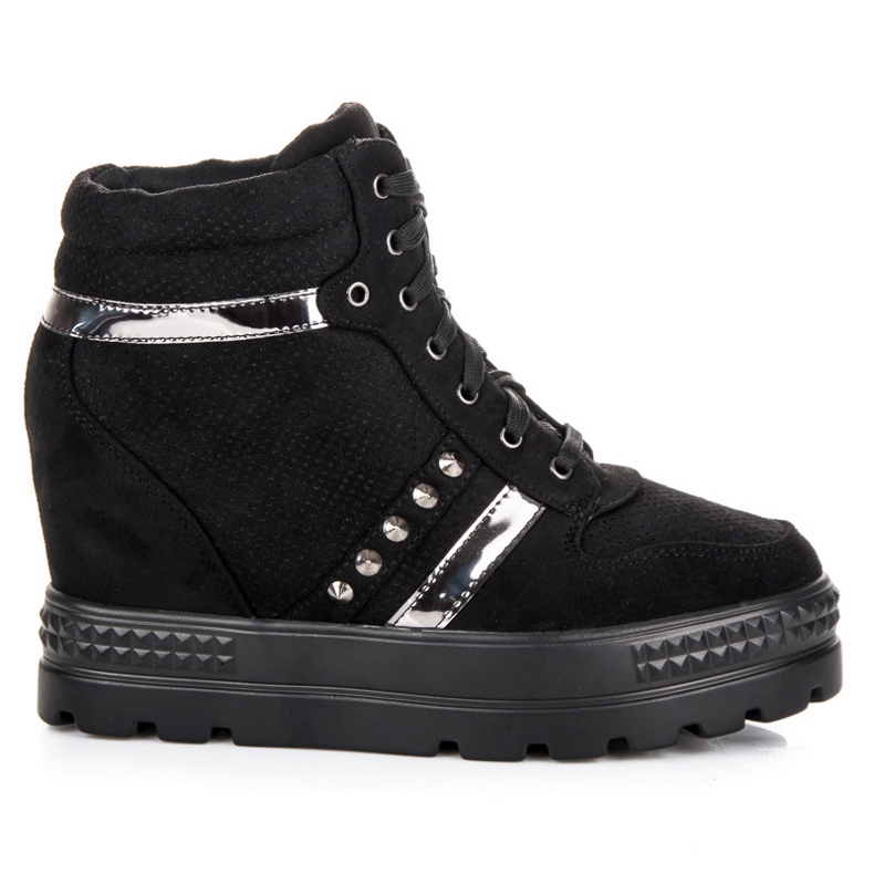 Bestelle Sneakers con plateau nero