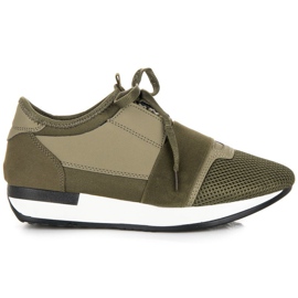 Scarpe sportive slip-on verde