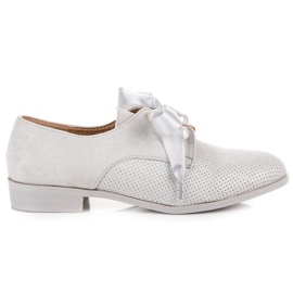 Bestelle Scarpe in camoscio con perle grigio
