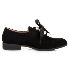 Bestelle Scarpe in camoscio con perle nero