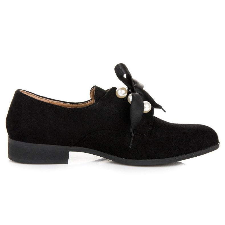 Bestelle Scarpe in camoscio con perle nero