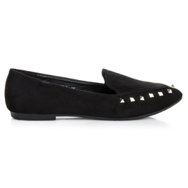Scarpe slip-on con borchie nero