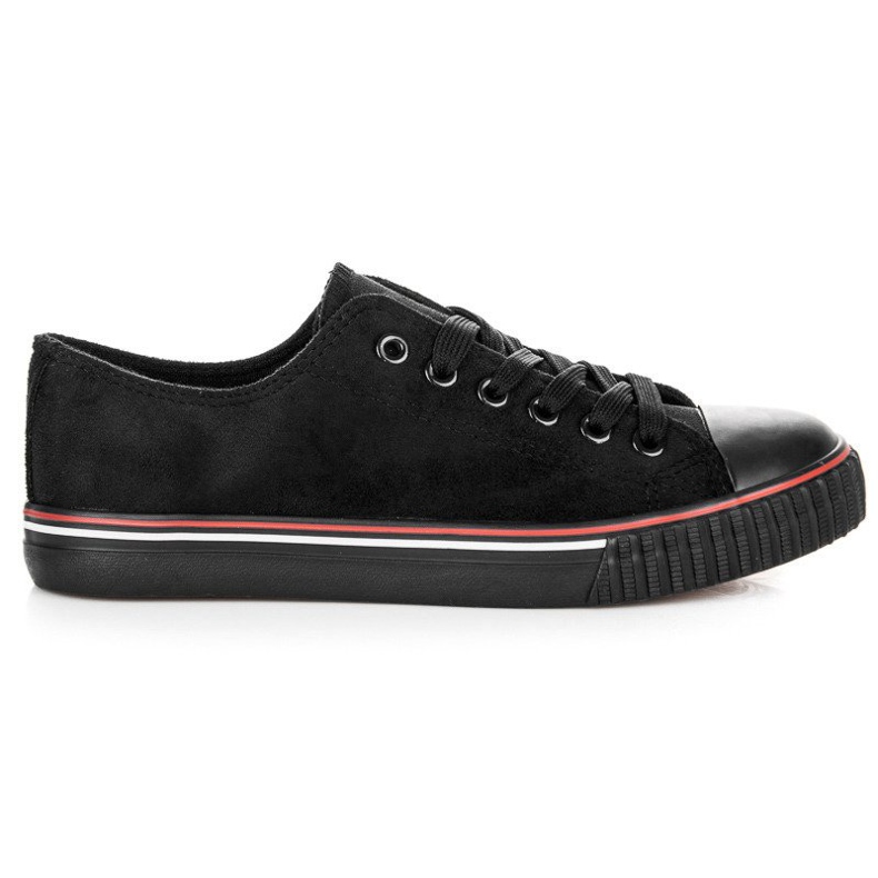Sneakers in camoscio nero