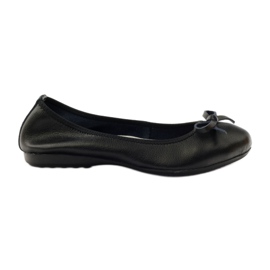 Ballerine in pelle con fiocco Filippo 038 nero
