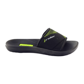 Pantofole per il tempo libero da bambino Rider nere nero verde