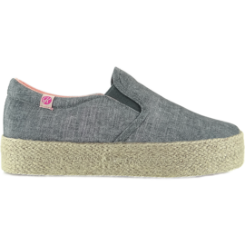 Espadrillas slip-on con suola spessa 1520202 grigio