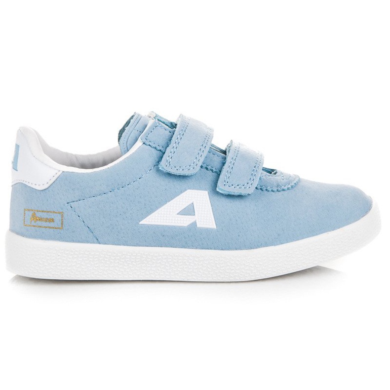 American Club Sneakers americane in velluto scamosciato blu