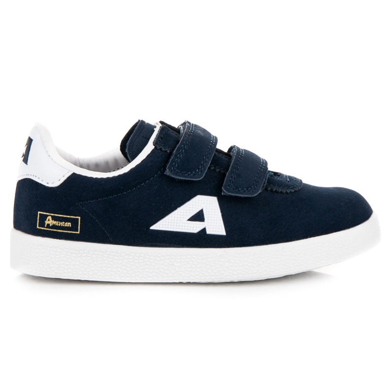 American Club Sneakers americane in velluto scamosciato blu