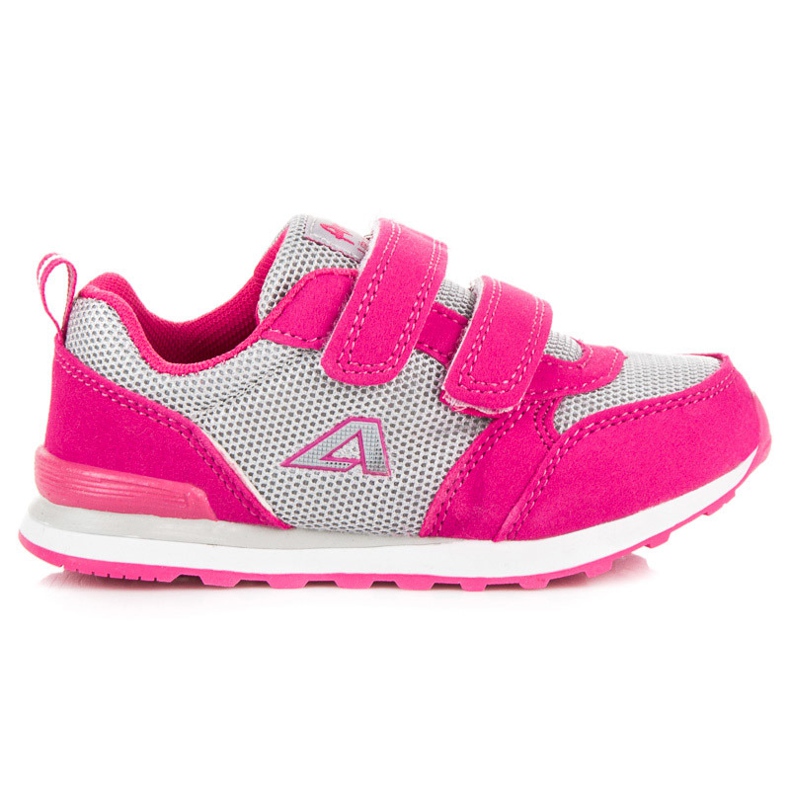 American Club Calzature rosa su velcro americano