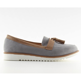 Mocassini grigi da donna 9167 Grigio