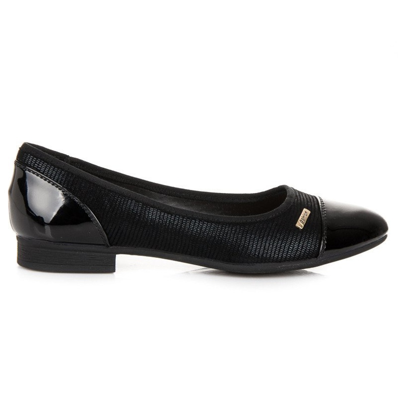 Ballerine nere con fantasia nero