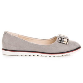 Ballerine in camoscio grigio