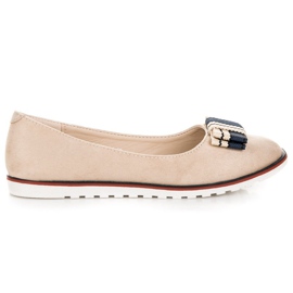 Ballerine in camoscio marrone