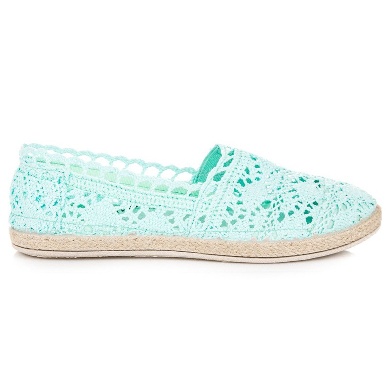 Seastar Espadrillas in pizzo color menta verde