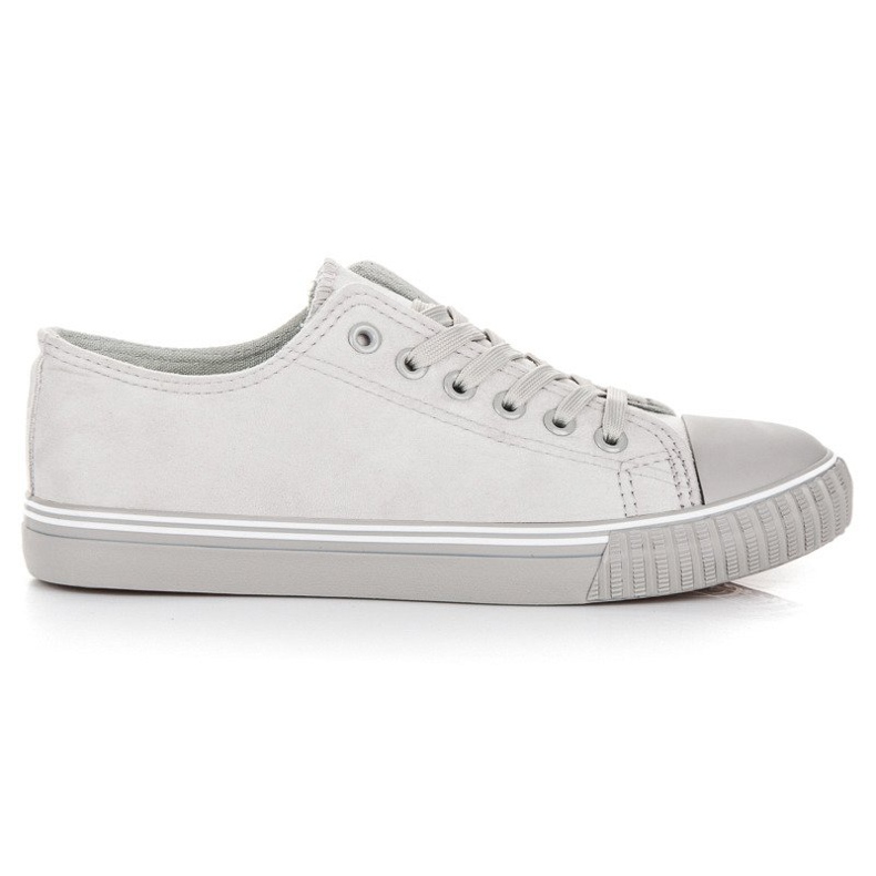 Sneakers in camoscio grigio