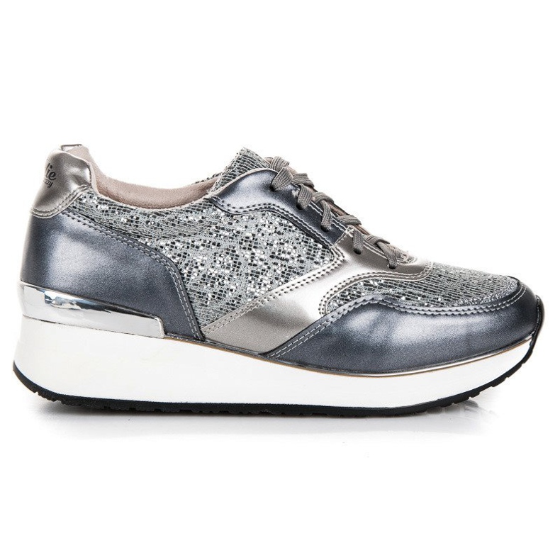 Kylie Scarpe Sportive Con Glitter grigio