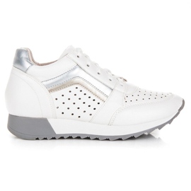 Kylie Sneakers alla moda sulla piattaforma bianco