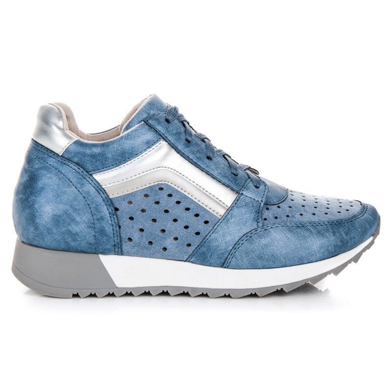 Kylie Sneakers alla moda sulla piattaforma blu