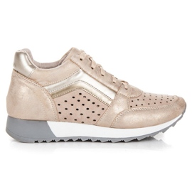 Kylie Sneakers alla moda sulla piattaforma giallo