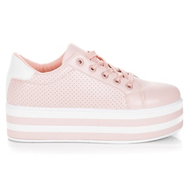 Seastar Sneakers stringate sulla piattaforma rosa