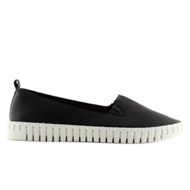 Sneakers nere slip-on super comode 4163 nere nero