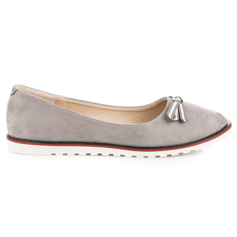 Ballerine in camoscio grigio