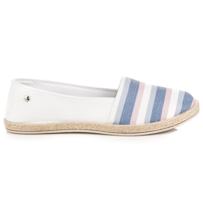 Vices Slip on vice espadrillas bianca